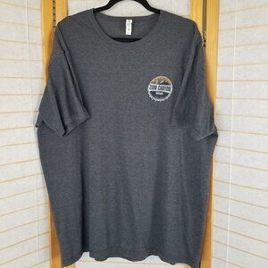Zion Canyon Utah T-Shirt Gray Short Sleeves Graphic Tee Cotton/Poly Size 2XL